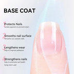Base Coat and Top Coat, Quick Dry Nail Strengthening No Need Lamp
