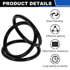uxcell 1Pcs AS-164 NBR 70A O-Rings 6-1/4"ID x 3/32"CS/6.237"ID x 0.103"CS