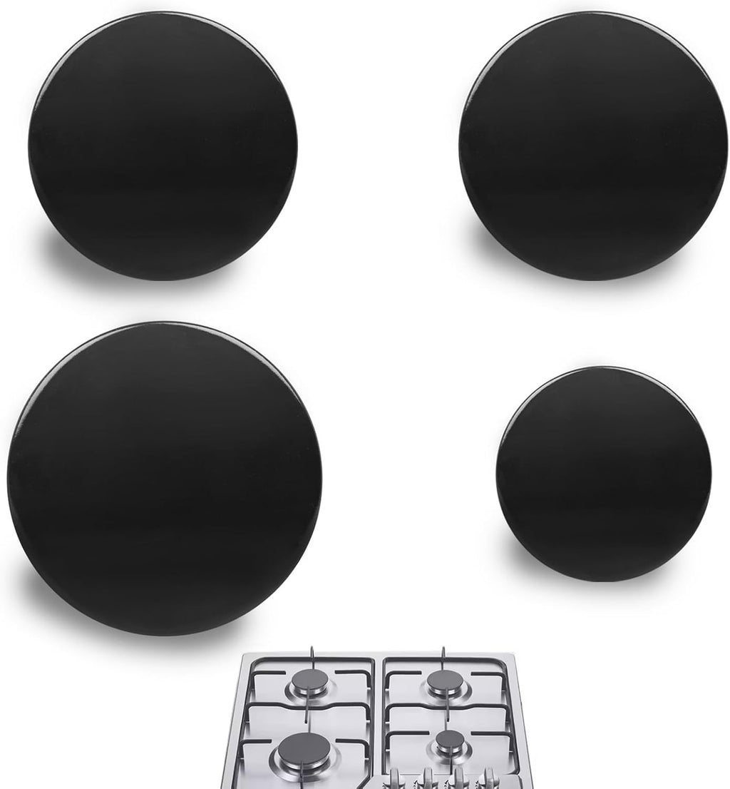 4PCS Surface Burner Caps Set Compatible with GE Gas Range/Stove/Oven