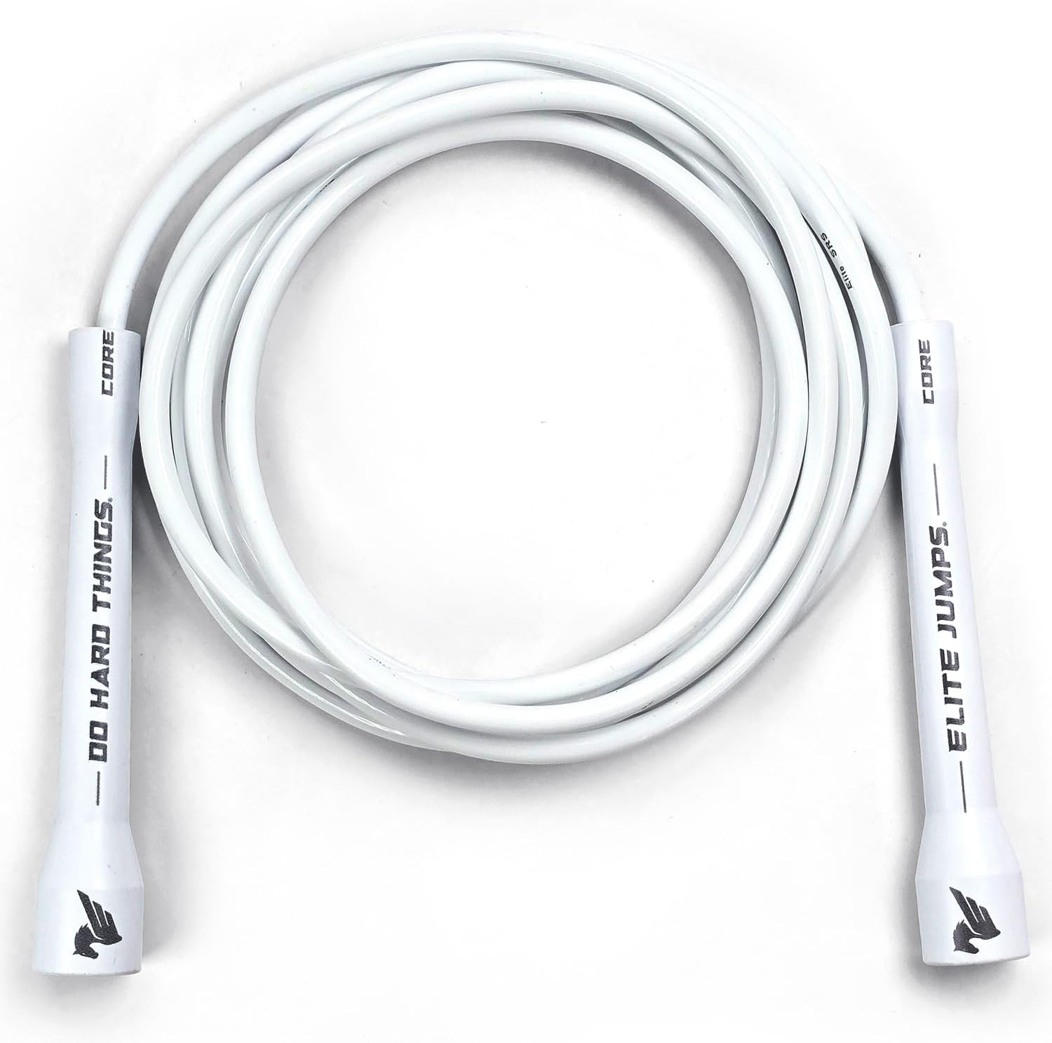 Elite Jumps 6mm PVC Jump Rope, Adjustable Skipping Rope | Non-kinking PVC cord. Unbreakable handles. Smooth rotation.