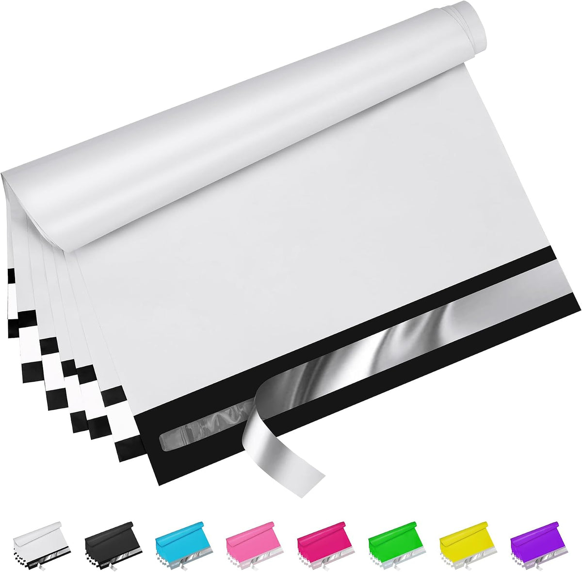 Poly Mailer 9x12 Inch 100Pcs, Shipping Bags for Clothing, White