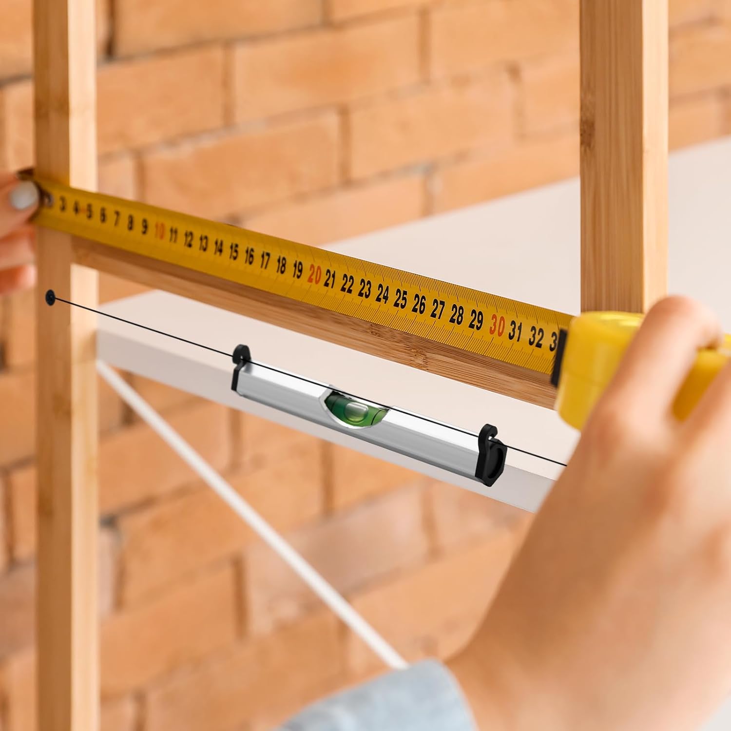 12 Pcs Aluminum String Line Level, 3 in Hanging Bubble String Line Level, Mini Leveler Levels Measuring Layout Tools