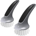 Pot and Pan Cleaning Brush, Dish Brush for Kitchen, Gray, Pack of 2