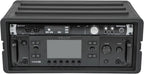 4U Shallow Roto Rack Case - Durable Polyethylene Gear Protector, Stackable, Waterproof with Twist Latches & Rubber