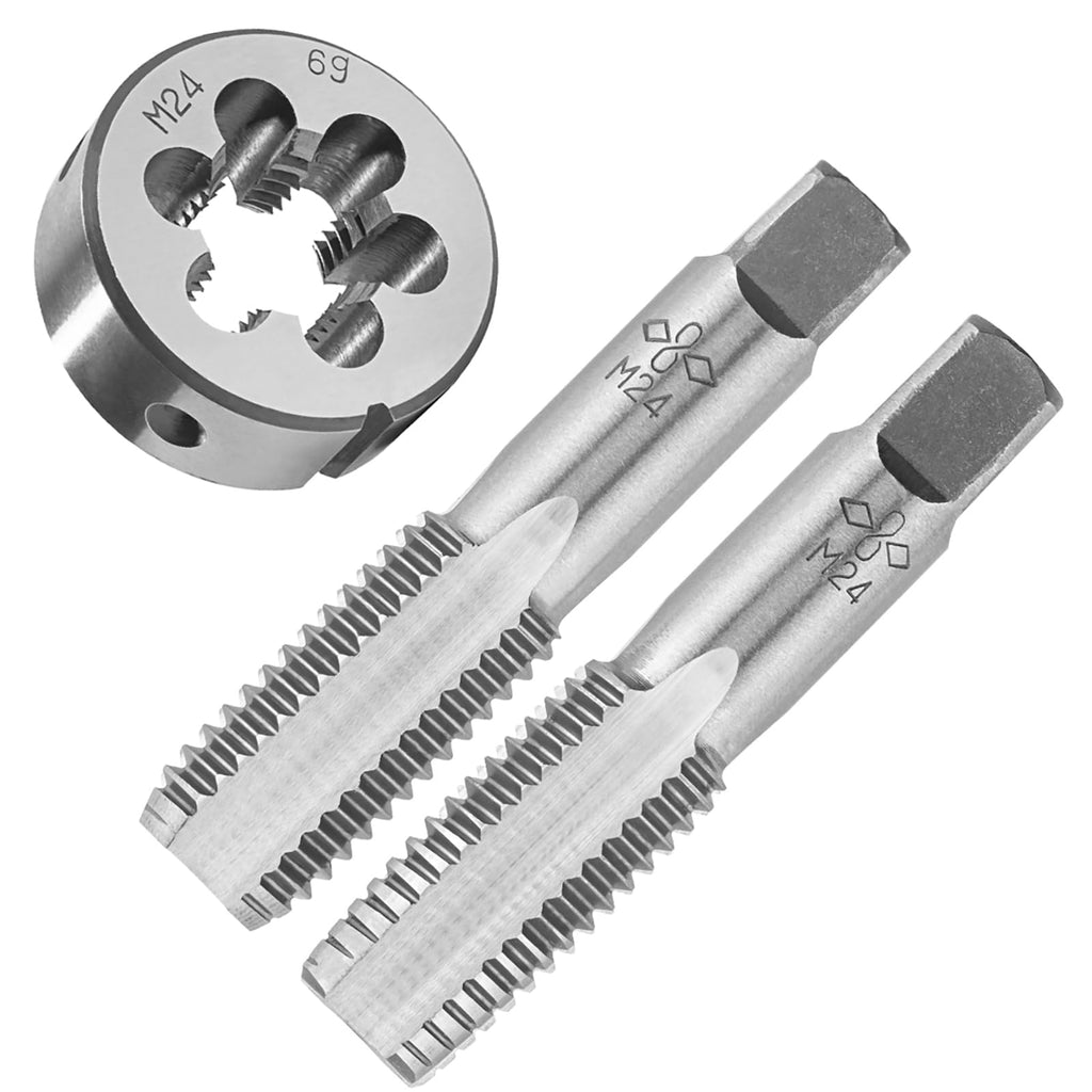 Aceteel M24X3 Hand Tap and Round Die Set Right Hand