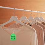 200Pcs Price Tags with String Attached, 1.4x1.8 in Green Gift Tag