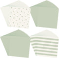 200pcs Sage Green Wax Paper Sheets 7 x 7 Inch Parchment Paper