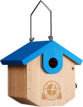 Wren Bird Houses for Outside, Bird House Warming Gifts, Blue