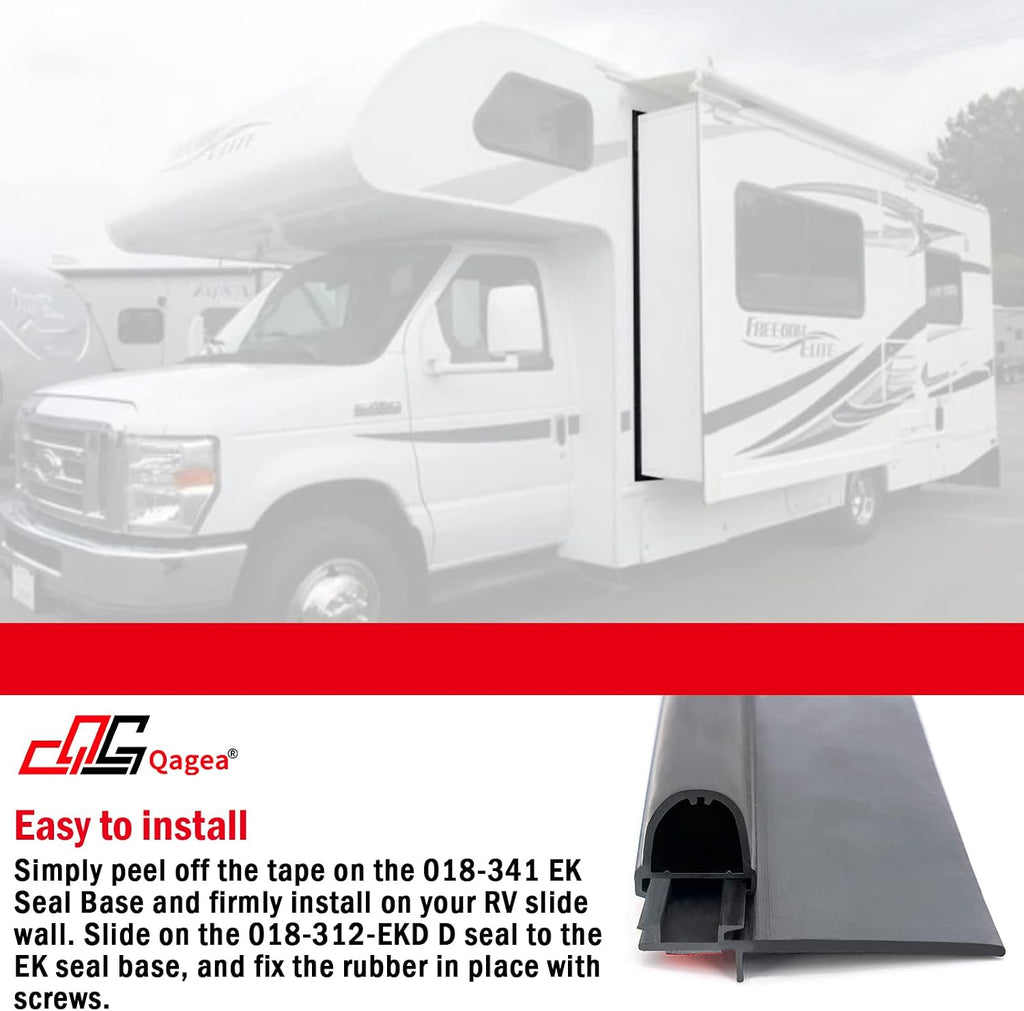 RV Slide Out Seal Base & D-Seal Wiper | 018-312-EKD & 018-341 EK