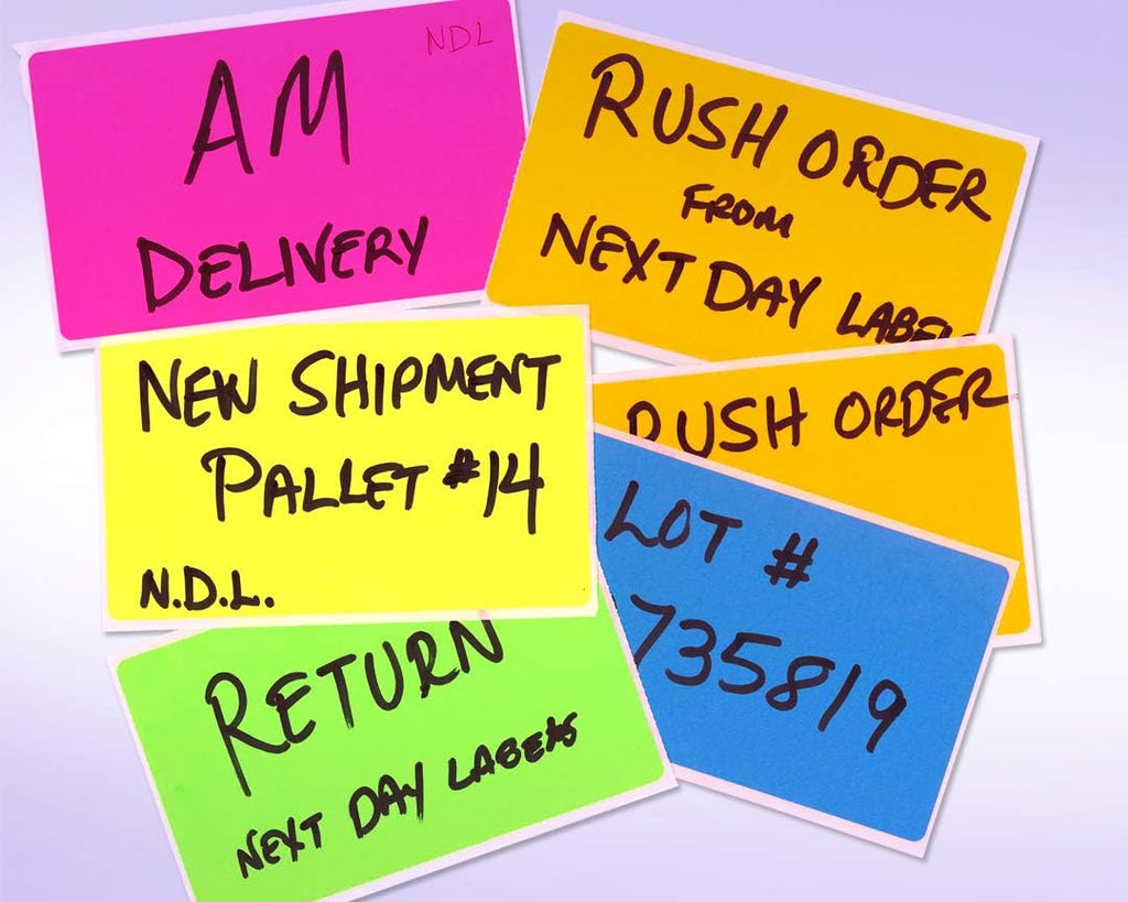 500 Rectangle Stickers, Color Coding Labels Roll, (3" x 5")