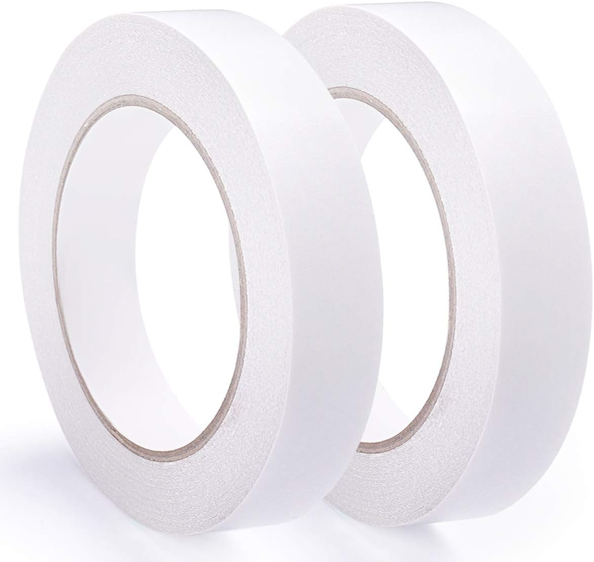 2 Rolls Double Sided Tape, 1 Inch x 90 Ft Two Sided Adhesive Tape
