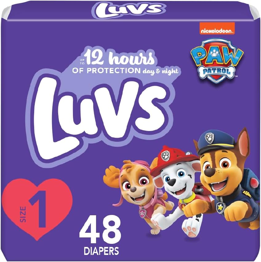 Size 1 Baby Diapers, Platinum Protection Bluey Diapers for Day & Night, Size 1, 48 Count (Packaging May Vary)