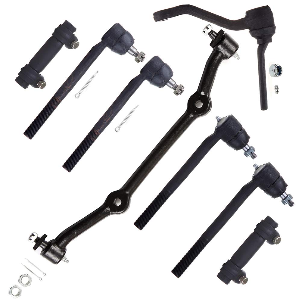 ECCPP Suspension Kit Front Inner Outer Tie Rod End for Chevy S10 1996-2003