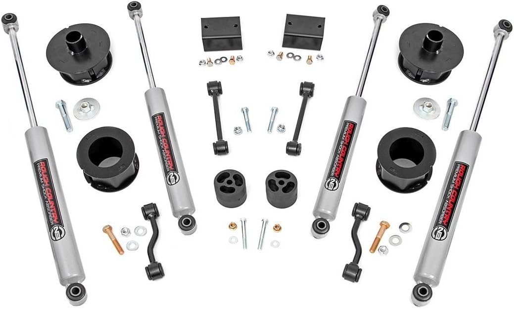 Rough Country 2.5" Lift Kit w/N3 Shocks for 2018-2023 Jeep Wrangler JL - 67730