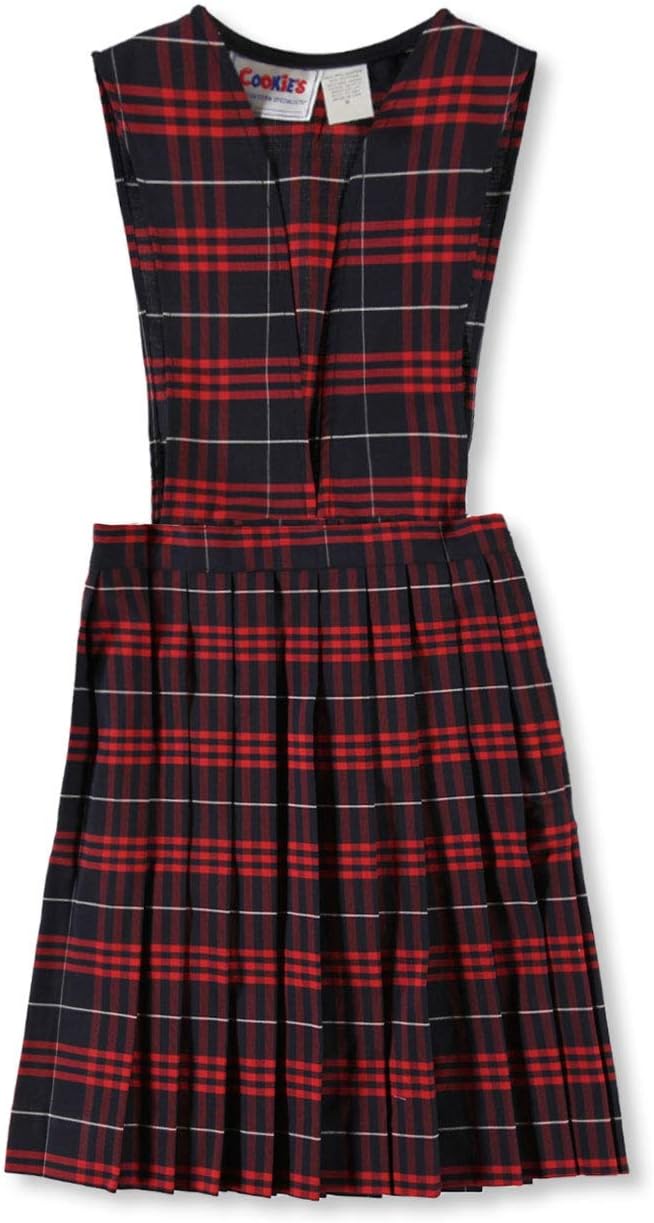 Girls’ Jumper (Sizes 2-6X) Color: Navy/red/White *Plaid #37* Size: 2