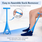 4-in-1 Sock Aid Kit for Seniors - Sock Remover, Leg Lifter & Car Handle