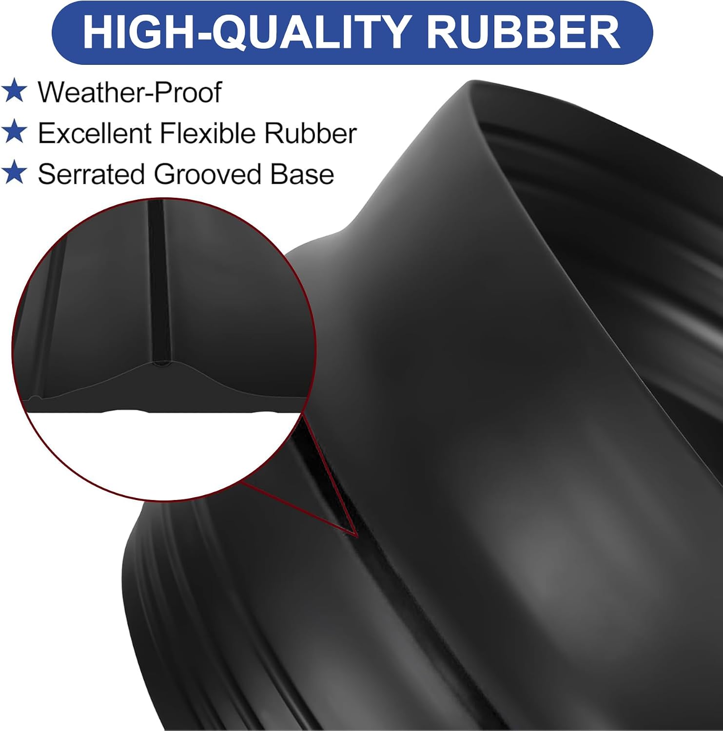 20Ft/6.1M Universal Garage Threshold Seal Strip with 300ml Black Adhesives, Garage Door Bottom Weatherproof Strip