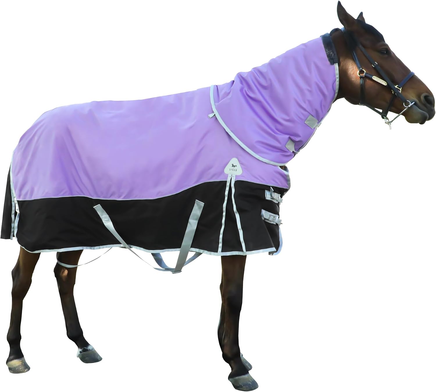 Horse Turnout Blankets Horse Blanket Winter Water Resistant,220G-Gram Polyester Poly Filling Liner 1200D Premium