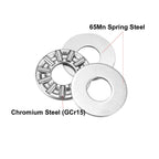 uxcell AXK0819 Thrust Needle Roller Bearings with Washers 8mm Bore 19mm OD 2mm Width