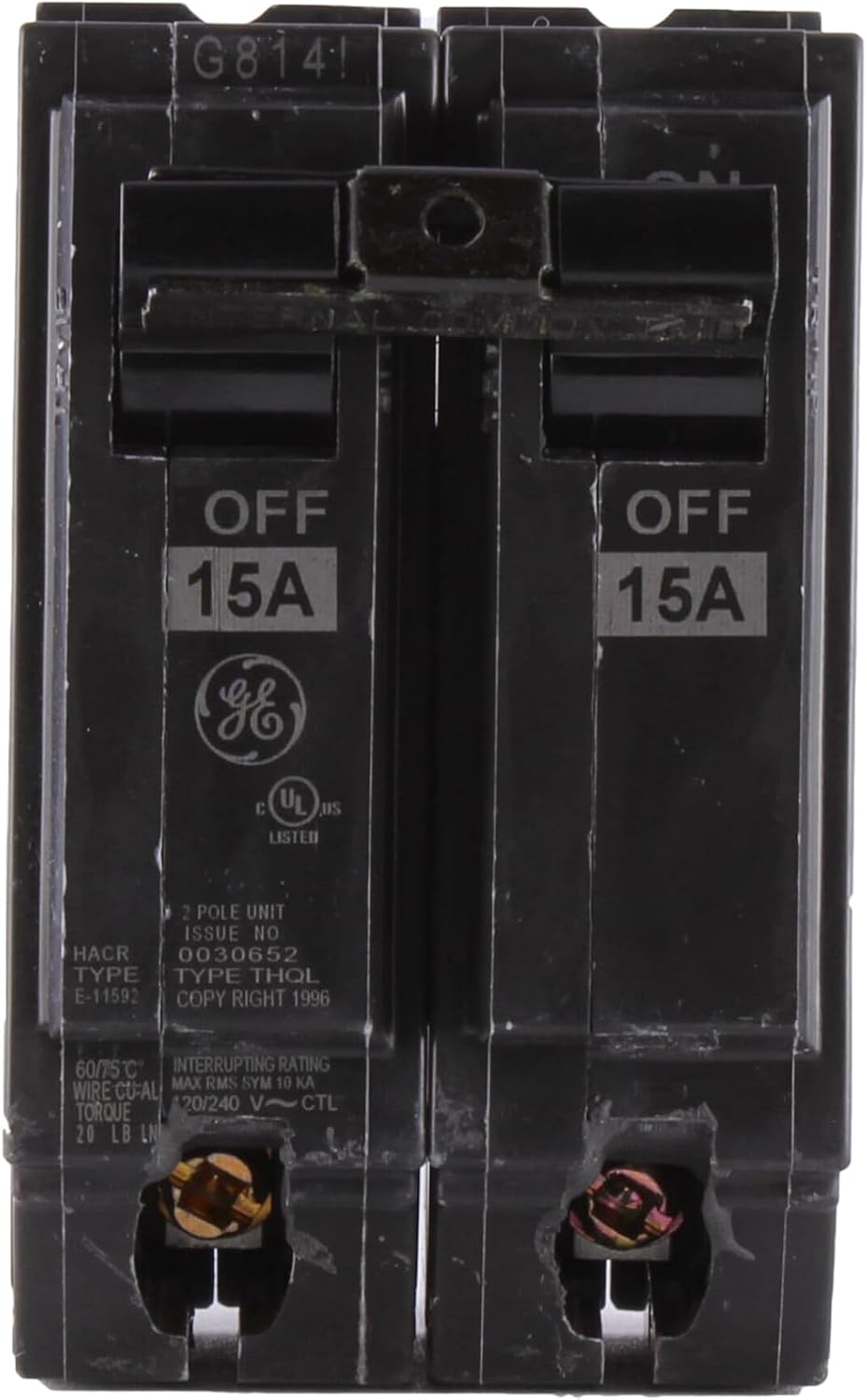 GE ENERGY INDUSTRIAL SOLUTIONS THQL2115 GE 15A 1 inch Dp Breaker