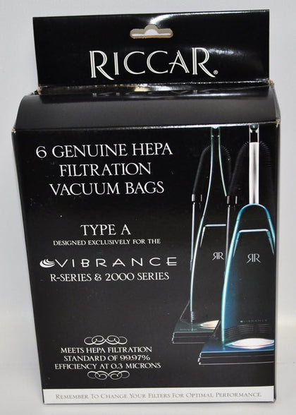 Vibrance Type A Original HEPA Vacuum Bags 6 Pack RAH-6