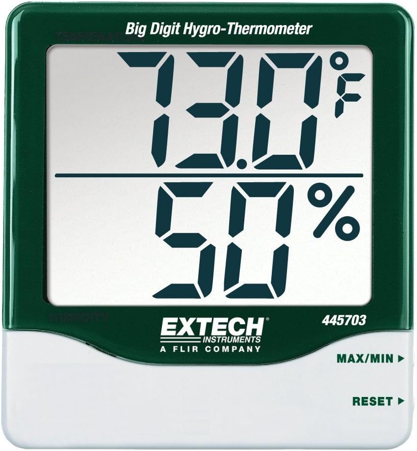 Extech 445703 Big Digit Indoor Humidity and Temperature Meter