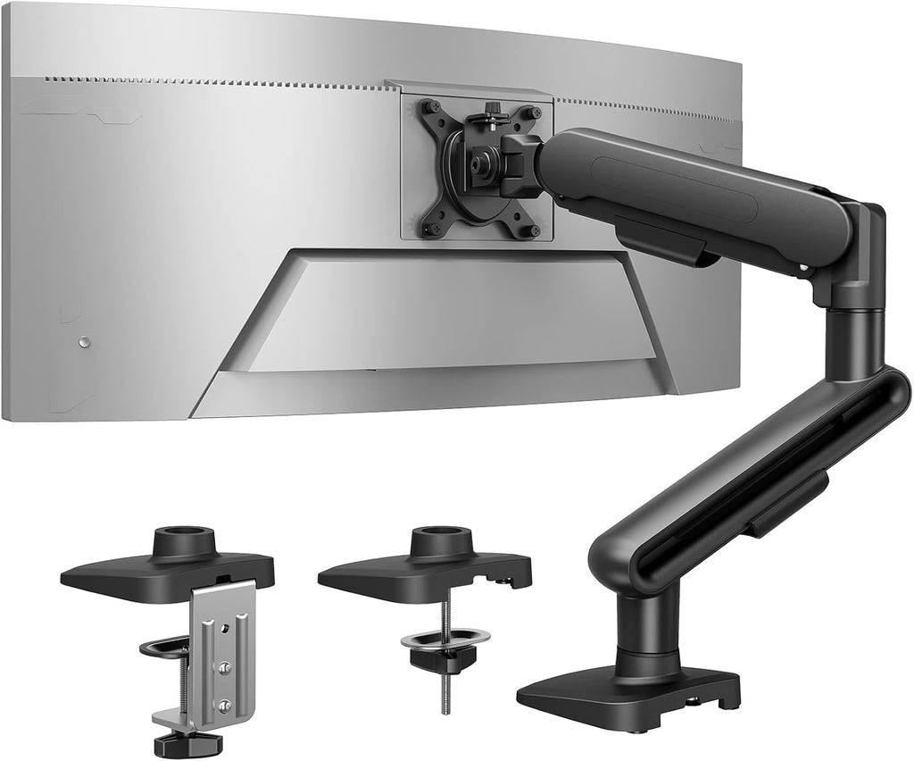 Ultrawide Monitor Arm for 13 – 40" Screens, Single Monitor Mount Holds up to 26.4lbs, Adjustable Monitor Stand with