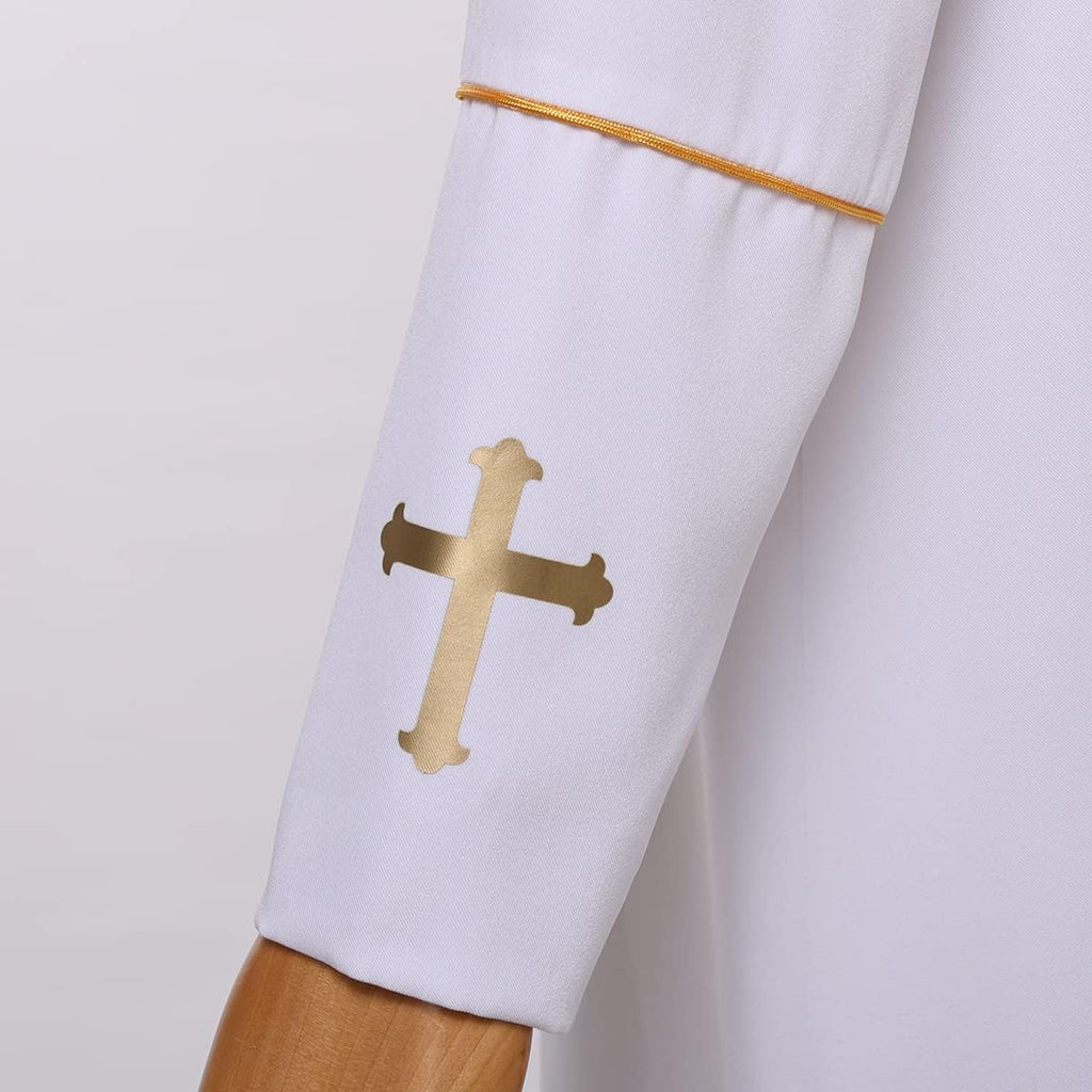 Men's Clergy Cassock Church Minister Robe Vestment for Pastor