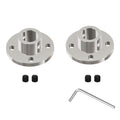 FOCMKEAS 2Pcs 12mm Flange Shaft Coupling, Rigid Coupling