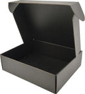 10x8x3 Shipping Boxes Black Mailer Corrugated Cardboard Box Set of 25