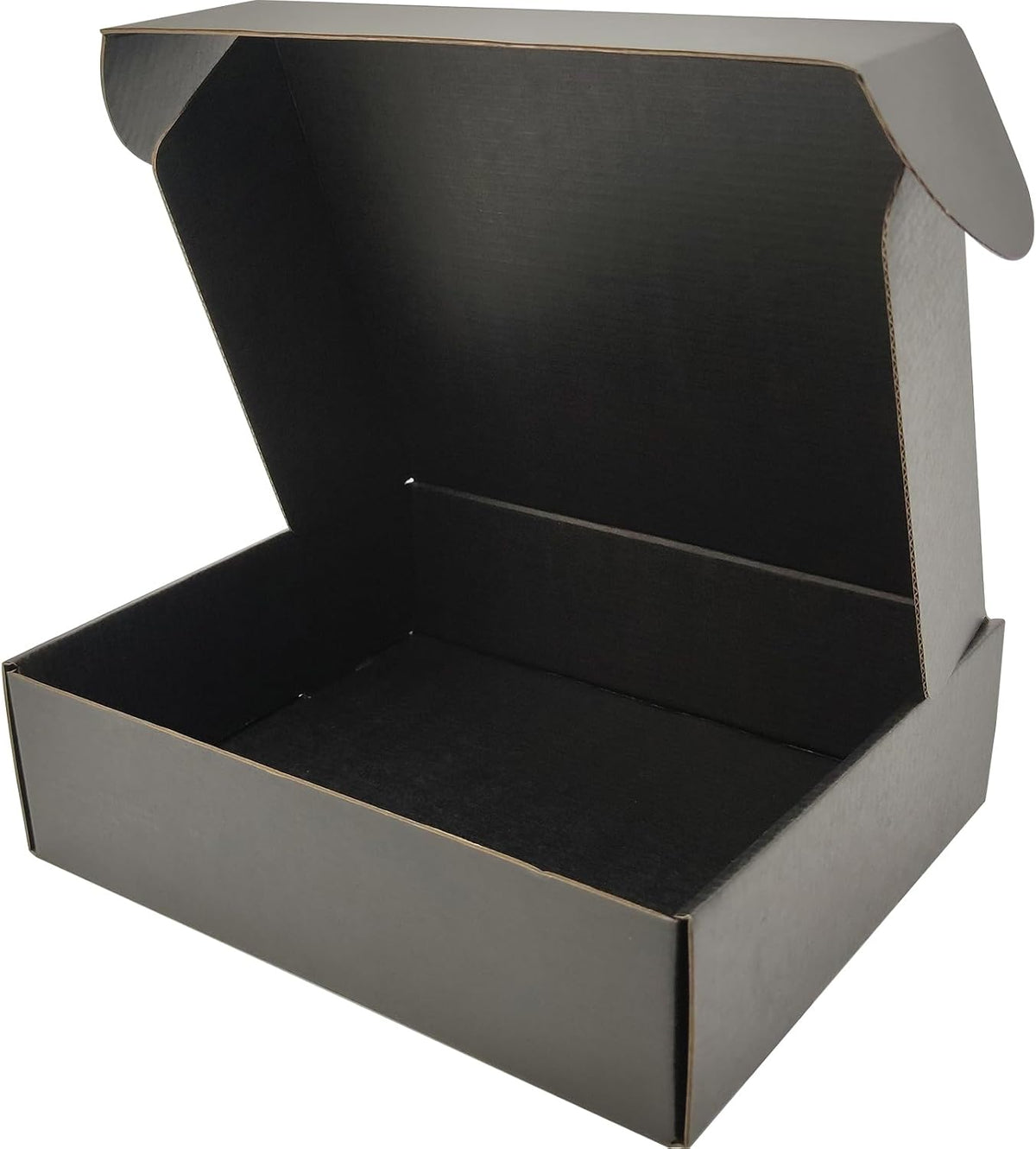 10x8x3 Shipping Boxes Black Mailer Corrugated Cardboard Box Set of 25