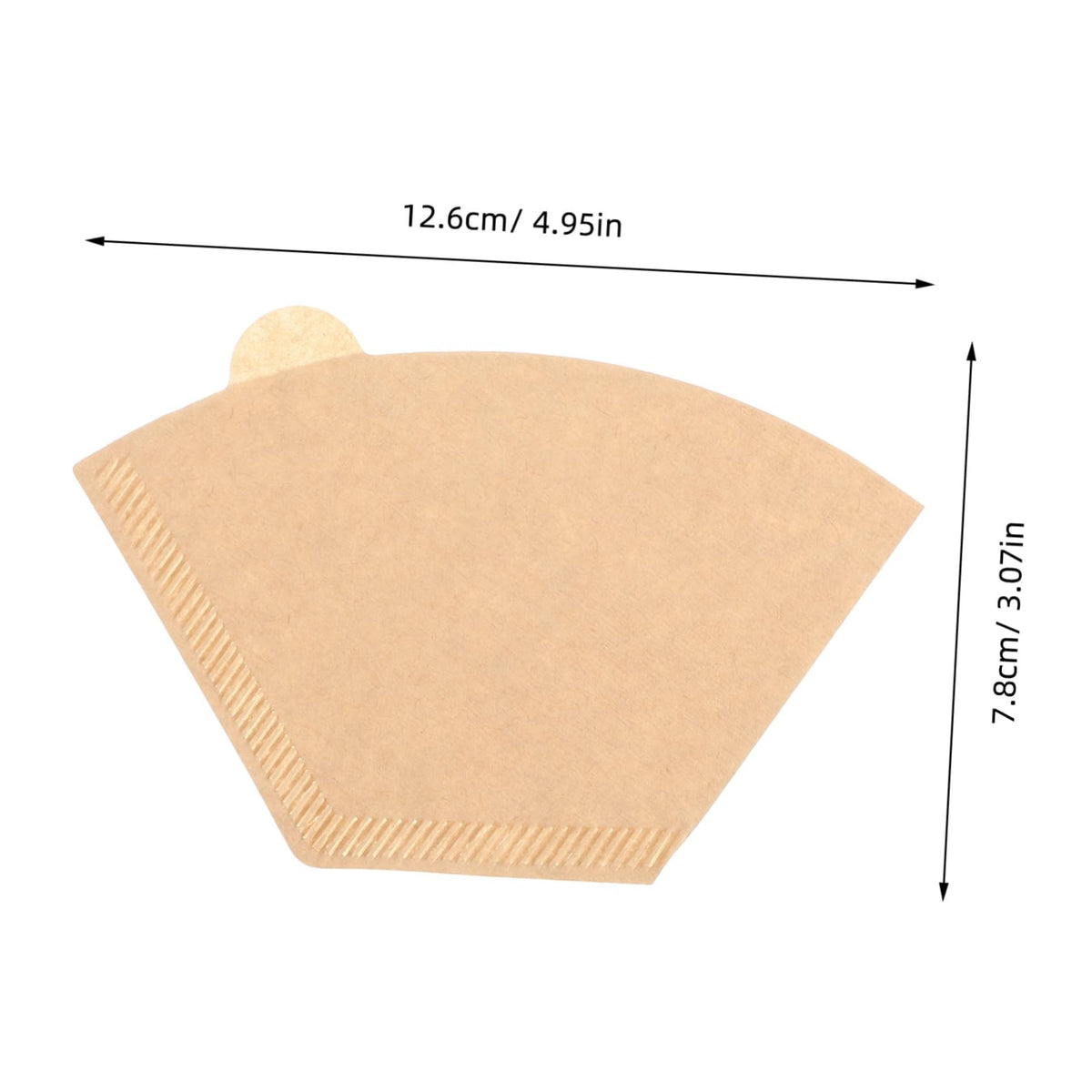 100Pcs Disposable Coffee Filter Paper, Cone Shape for Single Cup Brewer