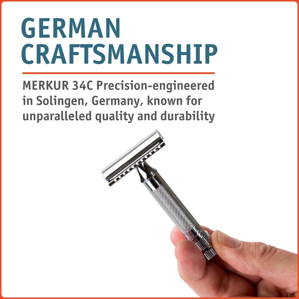 Mk34c Double Edge Razor with Heavy Duty Short Handle