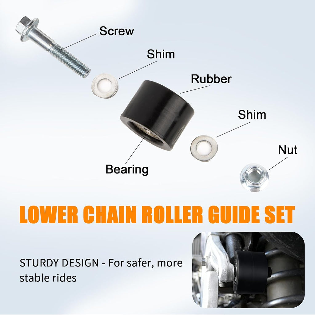 PSLER 2pcs Lower Chain Roller Guide for Banshee 1987-2006 Raptor 350 ATV