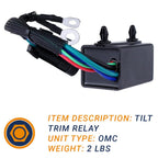 New 12V Tilt Trim Relay Componentsplus Compatible With OMC Evinrude Marine DE15 DE20 DE22 DE25 DE30 E115 By Part Numbers 586767 586767