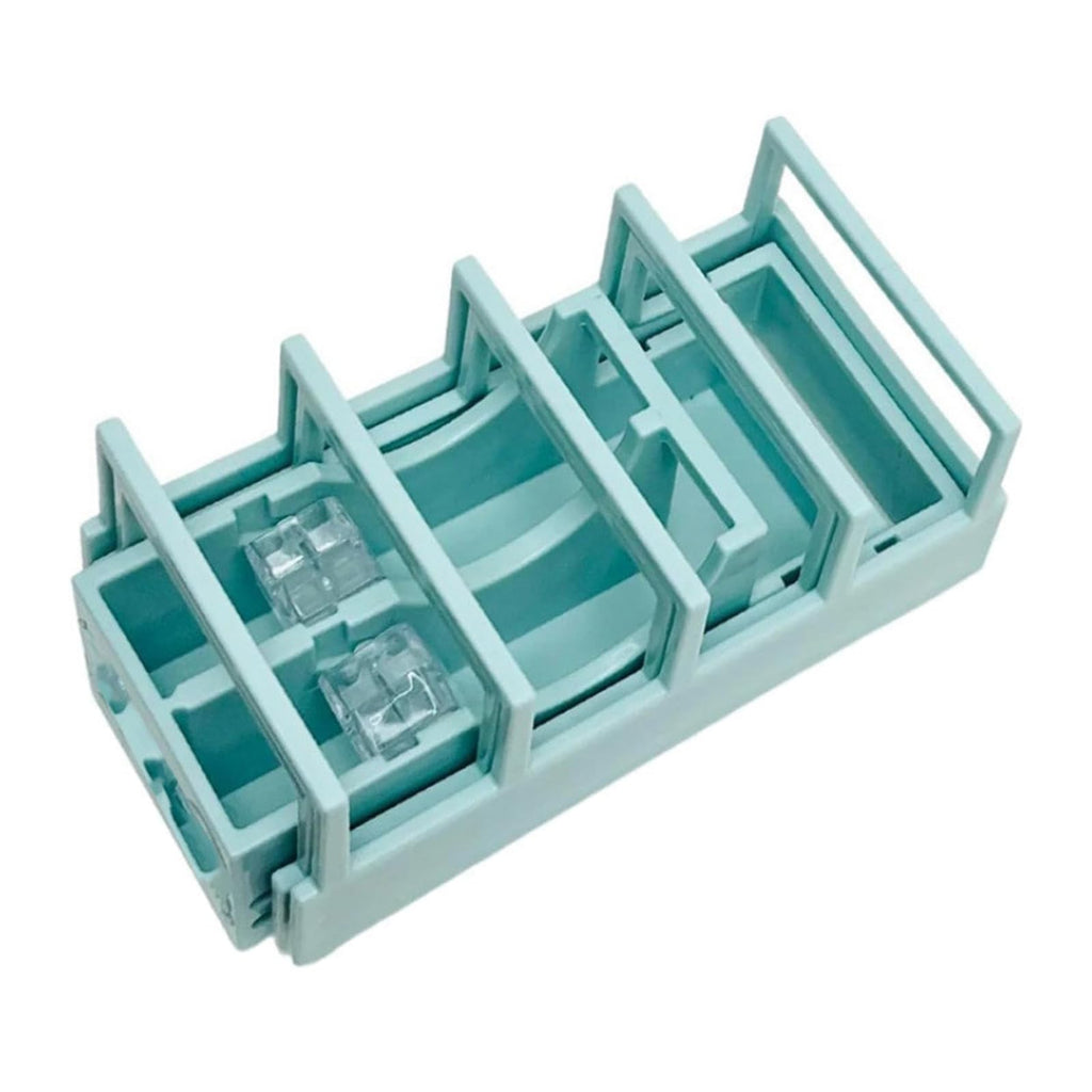 18 Strips Compact Tape Dispenser Blade-Free Desktop Tape Dispenser