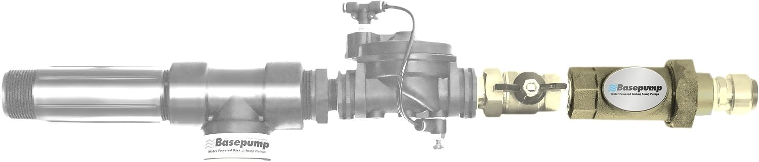 RB750-EZ Premium Water Powered Backup Sump Pump System | Automatic Sump Pump Backup System with High Water Alarm for