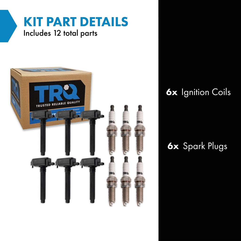 TRQ Ignition Kit Ignition Coil Spark Plugs