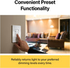 Legrand 450W Wide Slide LED Dimmer Light Switch 3-Way White 1 Pack
