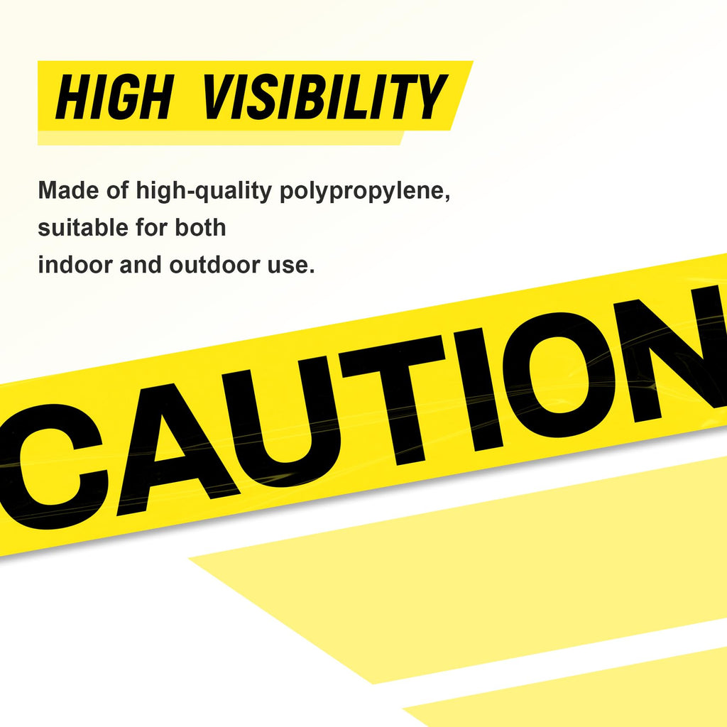 Caution Tape Roll, 3 Inch x 1000FT, Halloween Decor