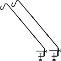 2 Pack Heavy Duty Deck Hook with 2 Inch Non Slip Clamp, 25 or 36 Inch Extended Reach Deck Hook, Adjustable Rail Pole