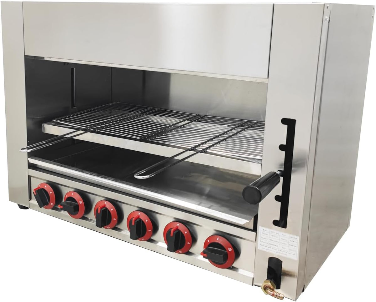 Commercial Chicken Roaster Machine Cheese Melter Machine LPG Stainless Steel Countertop Salamander Broiler for