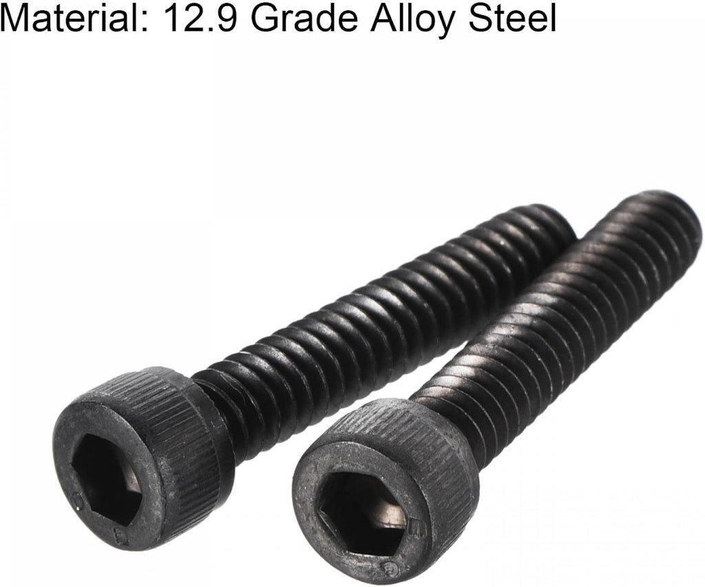 uxcell #10-24x1" Hex Socket Head Cap Screw Bolts 12.9 Grade Alloy Steel 50pcs
