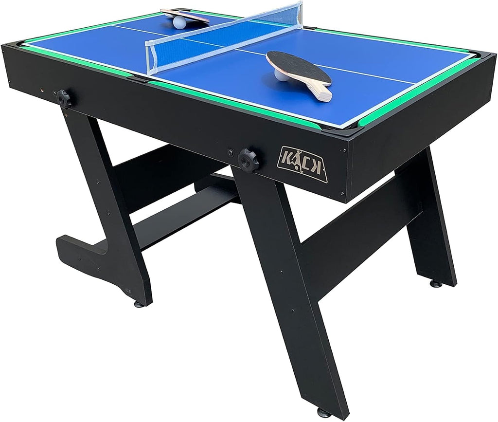 Quatro 55" 4-in-1 Foldable Multi Game Table | Foosball, Billiards/Pool, Push Hockey & Ping Pong