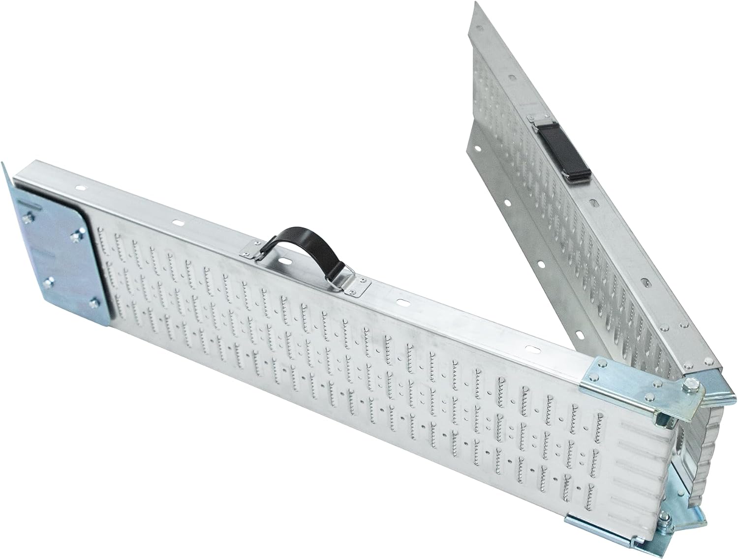 73'' x 9''Loading Ramp Set Pack of 2 Folding Ramp Folding Galvanized Steel 880 lbs Max Folding Ramp for