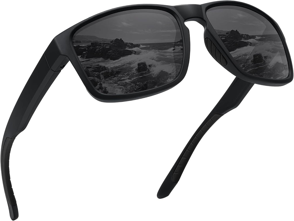 Sports Polarized Sunglasses for Men Women UV Protection Unbreakable Driving Running Fishing Hiking Sun Glasses