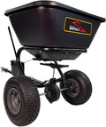BS26BH-A Tow Behind Broadcast Spreader with Universal Hitch, 125 lb. - Flat Black