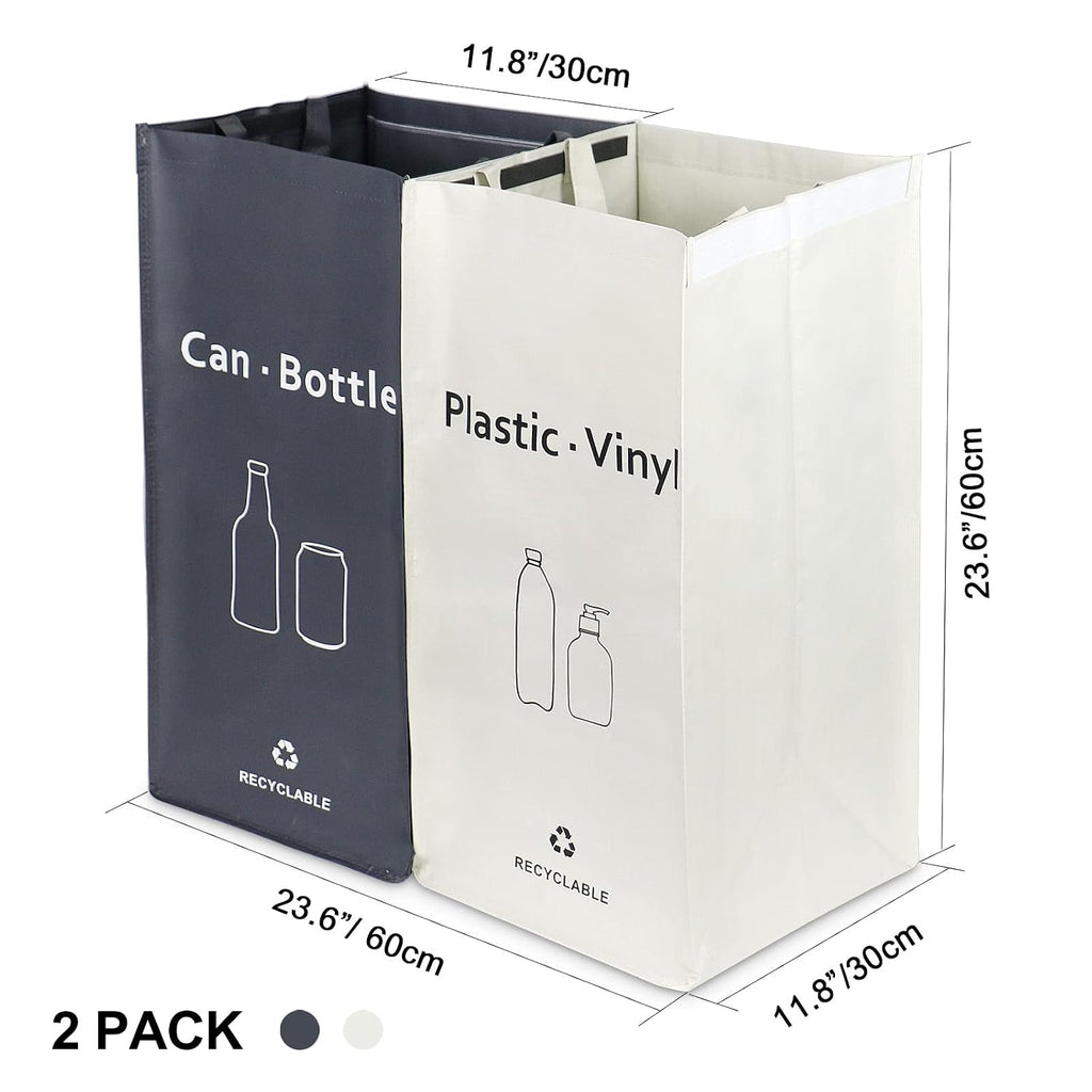 Recycling Bin, Separate Large Recycle Bins for Kitchen - Indoor Home Trash Bin, Recyclable Waste Trash Sorting
