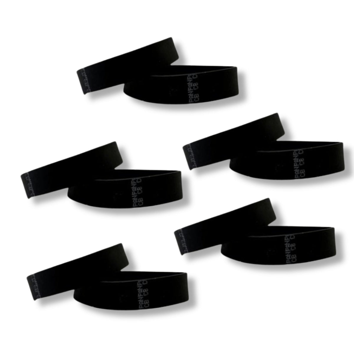 VacBagsUSA 10 Vacuum Belts Compatible with Panasonic Type CB Belts