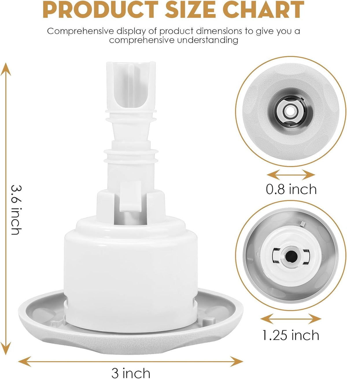 SuperDi Spa Hot Tub Jets Replacements 3" Cluster Storm Jet Directional